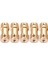 5 Adet Motor Kaplin Konnektör Kolu Transfer Bağlantı Adaptörü Nikel Kaplama Demir Model Gemi Robotu (3mm-4mm) (Yurt Dışından) 3
