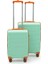 Copella Polipropilen & Kırılmaz 2'li Valiz Seti Orta & Kabin - Su Yeşili 1