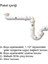 Yer Kazandıran Lavabo Sifonu Evye Sifonu, 1 1/2'' Bağlantı Ağızlı, Süzgeçsiz 50LIK Çıkış Lavabo Dolabında ve Çekmecesinde Lavabo ve Evye Altında Duvara Bitişik Montajlı Koku Önleyici S Sistemi 6