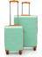 Copella Polipropilen & Kırılmaz 2'li Valiz Seti Büyük & Kabin - Su Yeşili 1
