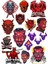 Şeytan Devil Sticker Set-5 16 Parça Telefon, Tablet, Defter, Laptop Sticker 1