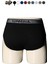 10'lu Erkek Düz Pamuklu Siyah Boxer | Slip Boxer 3