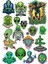 Uzaylılar Sticker Set 11 20 Parça Telefon, Tablet, Defter, Laptop Sticker 1