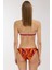 5626 Turuncu Desenli Bikini Takımı 4