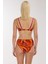 5627 Turuncu Desenli Bikini Takımı 4