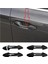 Audi A3 A3L 2021 2022 Araba Kapı Kolu Kapağı Trim Dekor Dış Aksesuarlar Akıllı Anahtar Deliği, Siyah (Yurt Dışından) 3