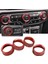 Iklim Ses Düğmeleri Halka Klima Far Anahtarı Trim Kapağı Jeep Wrangler Jl Gladiator Jt 2018-2021, Kırmızı (Yurt Dışından) 4