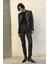 Issa Slim Fit Yüksek Bel Kaplamalı Siyah Kadın Jean Pantolon 3