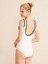 Kadın Ekru Slim Fit Pamuklu Havlu Body Tişört 3