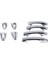 Adet Gümüş Araba Kapı Kulp Kılıfı Trim Yakalama Kap Çıkartmalar Dış Kapı Kulp Kılıfı Honda Cr-V 2007-2011 (Yurt Dışından) 5