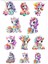 Hediye ve Unicorn Sticker Set 1