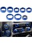 Klima Anahtarı Düğmesi Radyo Ac Düğmeleri Anahtar Kapağı Düğmesi Süslemesi Chevy Silverado Gmc Sierra 2014-2018, Mavi (Yurt Dışından) 3