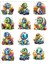 Sevimli Dinozor Sticker Set 1