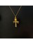 Gold Kaplama Scarab Ankh Gümüş Kolye 3