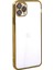 Apple iPhone 11 Pro Max Kılıf Razer Lensli Silikon - Gold Ferrg 2
