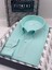 Slim Fit Uzun Kol Pamuklu Hediye Kutulu Kolay Ütülenebilir Erkek Gömlek FS-002225 - Mint 1