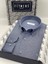 Erkek Slim Fit Uzun Kol Pamuklu Hediye Kutulu Gömlek - Indigo 1