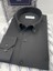 Erkek Slim Fit Uzun Kol Pamuklu Hediye Kutulu Gömlek - Siyah 3