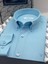 Slim Fit Uzun Kol Pamuklu Hediye Kutulu Kolay Ütülenebilir Erkek Gömlek FS-002225 - Turkuaz 3