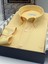 Slim Fit Uzun Kol Pamuklu Hediye Kutulu Kolay Ütülenebilir Erkek Gömlek FS-002225 - Sarı 3