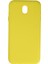 Samsung Galaxy J7 Pro / J730 Kılıf Nano Içi Kadife Silikon - Sarı Ferrg 1