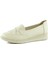 Mammina Beyaz Deri Çapraz Bant Detaylı Slip-On Günlük Ayakkabı 1
