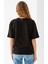 Kadın Bisiklet Yaka Kroche Aksesuarlı T-Shirt Siyah - 25779 8