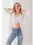 Kadın Uzun Kol Regular Fit Dokulu Gömlek Beyaz - 25Y 10040 7