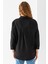 Kadın Siyah Uzun Kollu Basic Pamuklu Oversize Gömlek - 3900 8