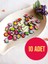 10 Adet Sticker 3D Yapışkanlı Matara Sticker Karışık Gelir Hediye Oyuncak Desenli 1