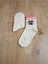 2 Çift Desenli Pamuklu Yumuşak Çorap Arakonç Kadın Krem Pembe Soket Çorabı 36-40 2
