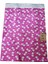 Kendinden Bantlı Yapışkanlı Hediye Poşeti Metalize Hediye Paketi 25 x 35 Pembe Fiyonk Desenli 10'lu 1