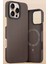 iPhone 16 Pro Uyumlu Fuchsia Lens Standlı Manyetik Şarj Özellikli Kevlar Telefon Kılıfı 4