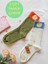 2 Çift Papatya Pamuklu Kokulu Kadın Çorap Yumuşak Dikişsiz Yeşil Ekru Soket 36 40 1