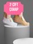 2 Çift Babet Çorap Görünmez Çorap Spor Yoga Pilates Sneakers Kaymaz Silikon Taban 36-40 Beyaz Krem 1