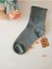 2 Çift Pamuklu Burun Dikişsiz Gültaşlı Kokulu Likralı Kısakonç Çorap Yeşil Siyah Kadın Çorabı 36-40 4