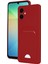 Samsung Galaxy A06 Kılıf Kelvin Kartvizitli Silikon - Kırmızı Ynsmr 1