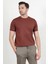 Erkek Bisiklet Yaka Kısa Kol Basic Triko T-Shirt Kahverengi - 2501 3