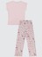 Kız Çocuk Pijama Takımı 6-9 Yaş Pembe Şerbet 2
