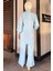 Taş Detaylı Tunik Pantolon Tesettür Ikili Takım P-00016680 4