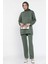 Bisiklet Yaka Taşlı Tesettür Tunik Pantolon Ikili Takım P-00016547 1