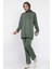 Bisiklet Yaka Taşlı Tesettür Tunik Pantolon Ikili Takım P-00016547 2