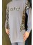 Leopar Desenli Büyük Beden Tunik Pantolon Tesettür Ikili Takım P-00016552 3