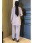 Leopar Desenli Büyük Beden Tunik Pantolon Tesettür Ikili Takım P-00016552 4