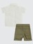 Erkek Bebek 3'lü Şortlu Takım 6-18 Ay Haki 3