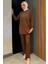 Büyük Beden Taşlı Tesettür Tunik Pantolon Ikili Takım P-00016524 2