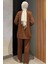 Büyük Beden Taşlı Tesettür Tunik Pantolon Ikili Takım P-00016524 4