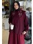 Yaka Taş Detaylı Oversize Tesettür Tunik P-00016426 1