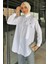 Kurdele Detaylı Taşlı Tesettür Tunik P-00016425 2