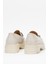 Kadın Loafer Kalın Taban Tokalı Makosen Ayakkabı Br 44282 Bej 3